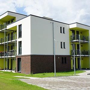Neubau eines Wohnhauses mit 16 barrienrefreien Appartements sowie Service- u. Gruppenwohnbereich